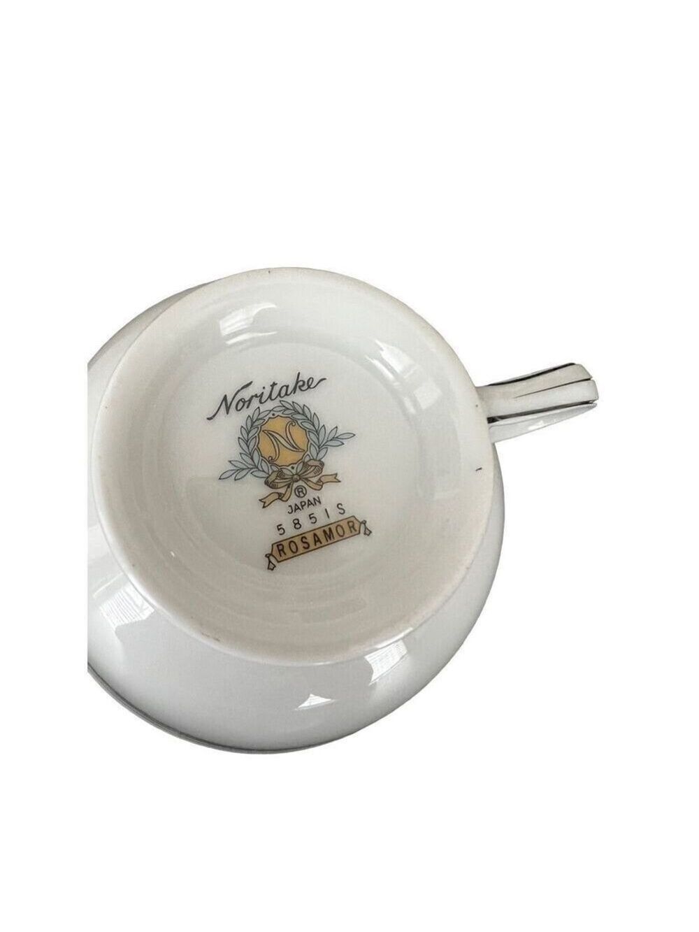 Noritake ROSAMOR Black Roses 4 Tea Cups made in Japan - Picture 8 of 8